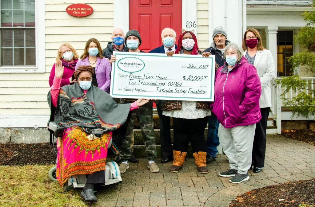 Big Check Presented to Prime Time House